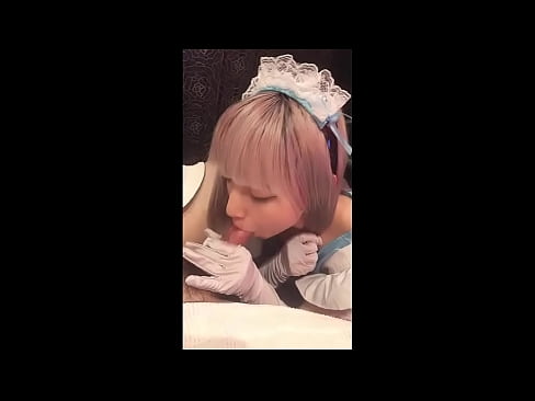❤️ Japanski idol [mayuka], kostim francuske služavke, 1. dio, pušenje i drkanje losionom ☑  Seks na hr.teencumpot.ru ️❤